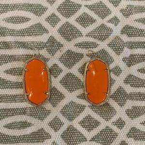 Kendra Scott- Orange Large Earrings EUC